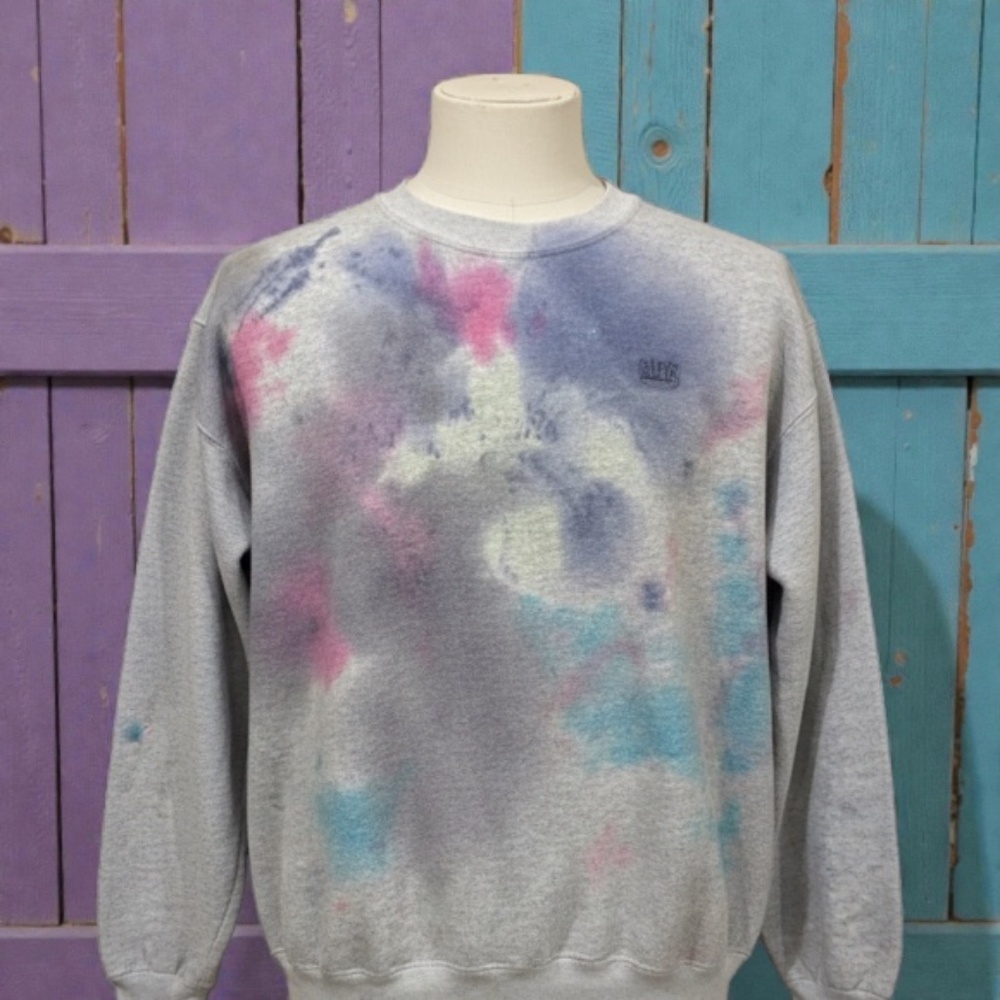 jcpenney Men's Crewneck Sweater - Gray with Multicolor Accents